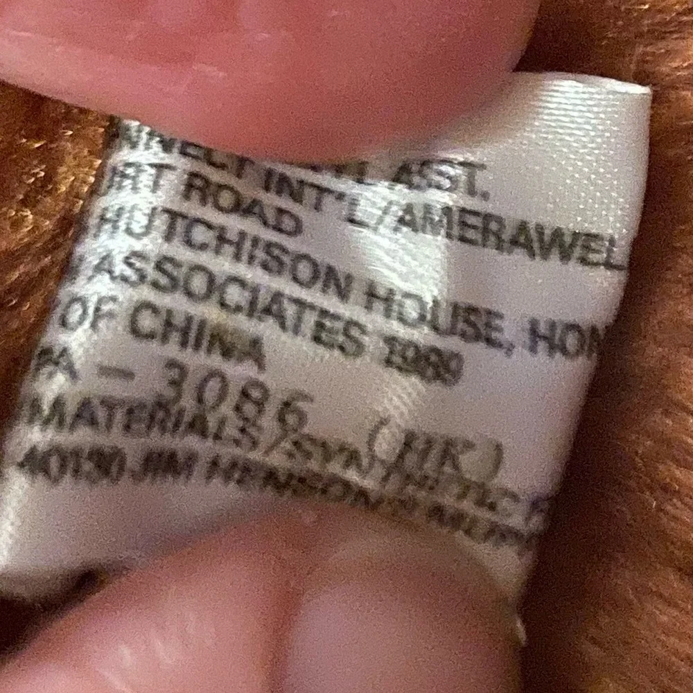 Vintage 1989 Rowlf Muppet stuffed toy collectible—Rare - Picture 7 of 7